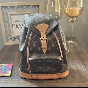 Louis Vuitton monogram montsouris mm bag only